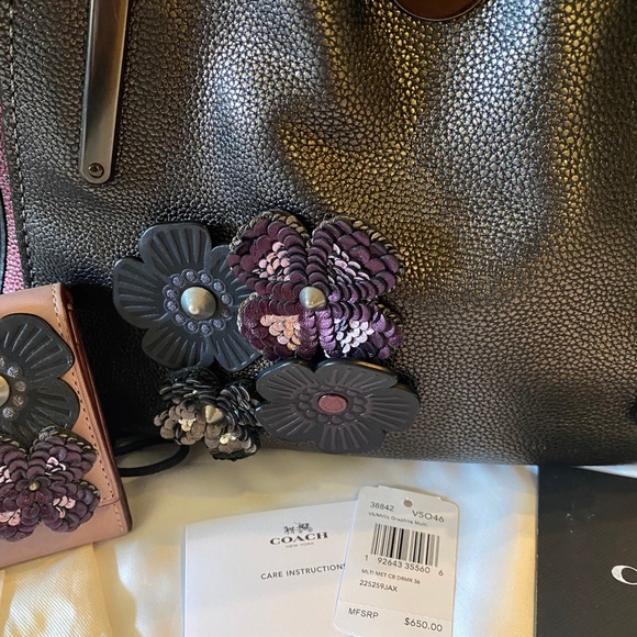 Coach Metallic Colorblock Dreamer & Custom Wallet - Picture 7 of 11